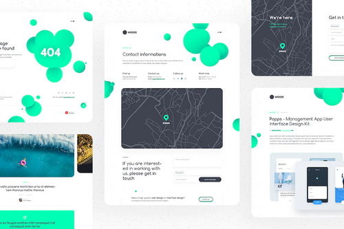 解鎖創意潛能 25學堂數字服務公司網站UI設計組件模板解析